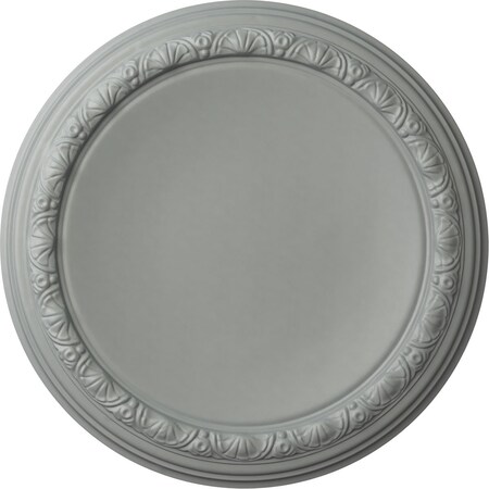 Ekena Millwork Carlsbad Ceiling Medallion (Fits Canopies up to 14 1/4"), 19 1/2"OD x 1 3/4"P, Primed White CM19CA